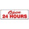 Signmission OPEN 24 HOURS BANNER SIGN service store restaurant bar B-72 Open 24 Hours - alternate 1